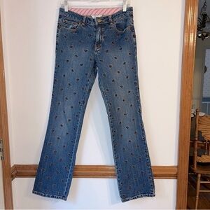 Lilly Pulitzer Embroidered Dog Scotty Straight Leg Jeans